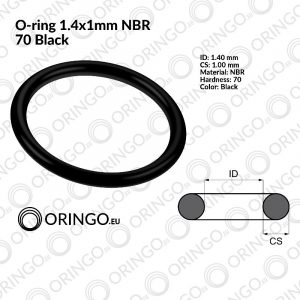 O-Ring Nullring Rundring 177,40 x 3,53 mm BS262 NBR 70 Shore A schwarz 1 St. 